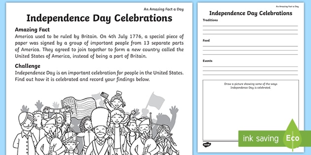 4th of July Worksheets | Primary Resources (Lehrer gemacht)