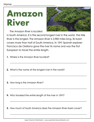 4th Grade Reading Comprehension - Short Passages