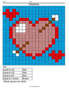 fraction coloring worksheet 2nd grade
