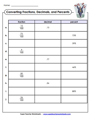 Percent Worksheets