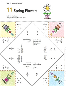 Book It! (Renaming Improper Fractions as Mixed Numbers): Fun-Flaps ...