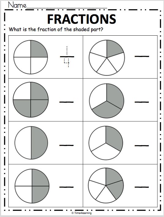 Free Fraction Worksheet - Write the Fraction | Made By Teachers ...
