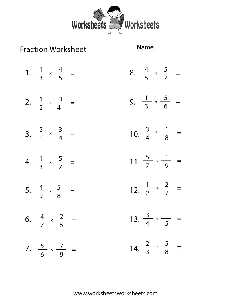 Free Fractions Worksheets With Answers PDF Printable Math Practice Sheets Free Fractions Worksheets With Answers PDF Printable Math Practice Sheets