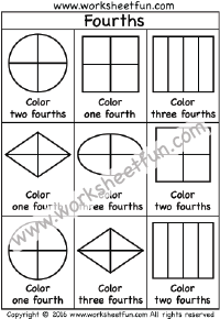 First Grade Fractions / FREE Printable Worksheets - Worksheetfun