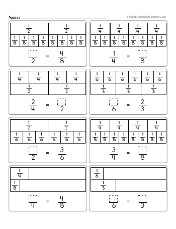 Equivalent Fractions with Fraction Strips ...