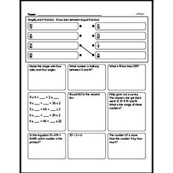 fraction vocabulary worksheet