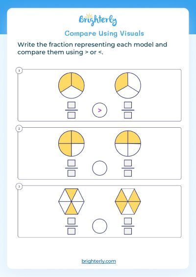 Free Printable Comparing Fractions Worksheet 4th Grade ...