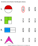 1st Grade Fractions Worksheets | Turtle Diary