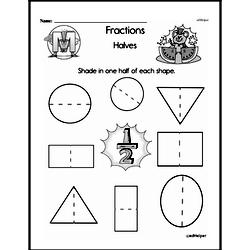 First Grade Fraction Worksheets | edHelper.com