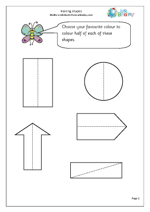 fraction worksheet for grade 1