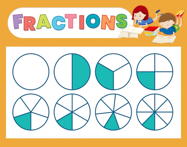 Fraction Worksheet Images - Free Download on Freepik