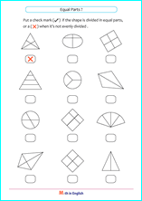 Fraction worksheets for primary and elementary math class, based ...