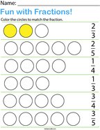 Second Grade Fractions Math Worksheets - Twisty Noodle