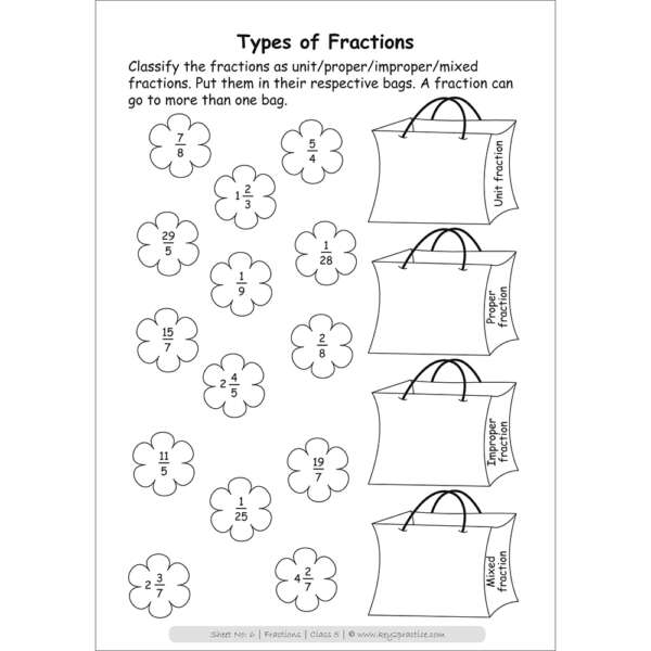 fraction worksheet grade 5