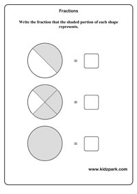 Simple Fraction Worksheet, Kindergarten Teachers Resources,Play ...