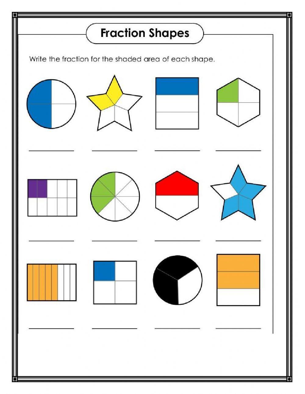 Fractions online exercise for Grade 3  