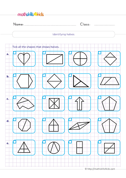 fraction worksheet second grade
