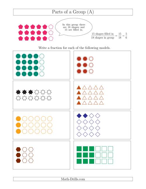 fractional parts worksheet