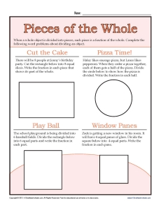 fractional parts worksheet