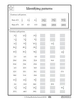 fractions and decimals worksheet for fourth graders