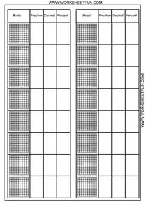 fractions decimals percents worksheet