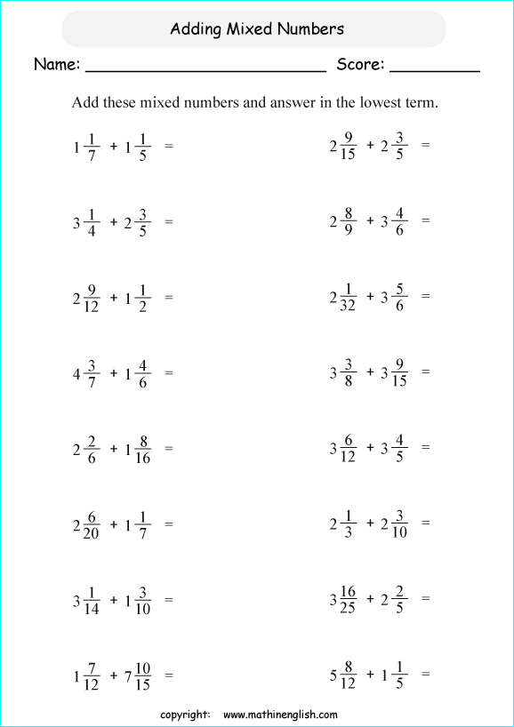 Printable primary math worksheet for math grades 1 to 6 based on ...