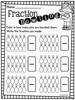 Miss Giraffes Class: Fractions in First Grade