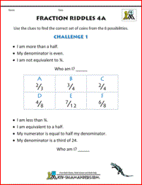 4th Grade Math Worksheets