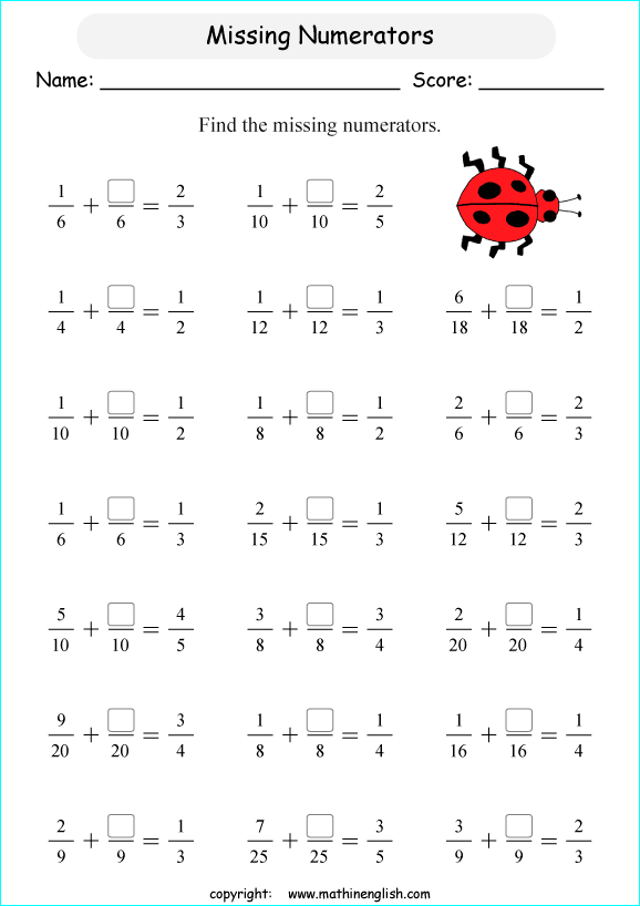 Printable primary math worksheet for math grades 1 to 6 based on ...