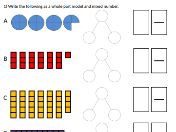 fractions greater than 1 worksheet