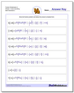 Multiplying Fractions: Full Fraction Multiplication