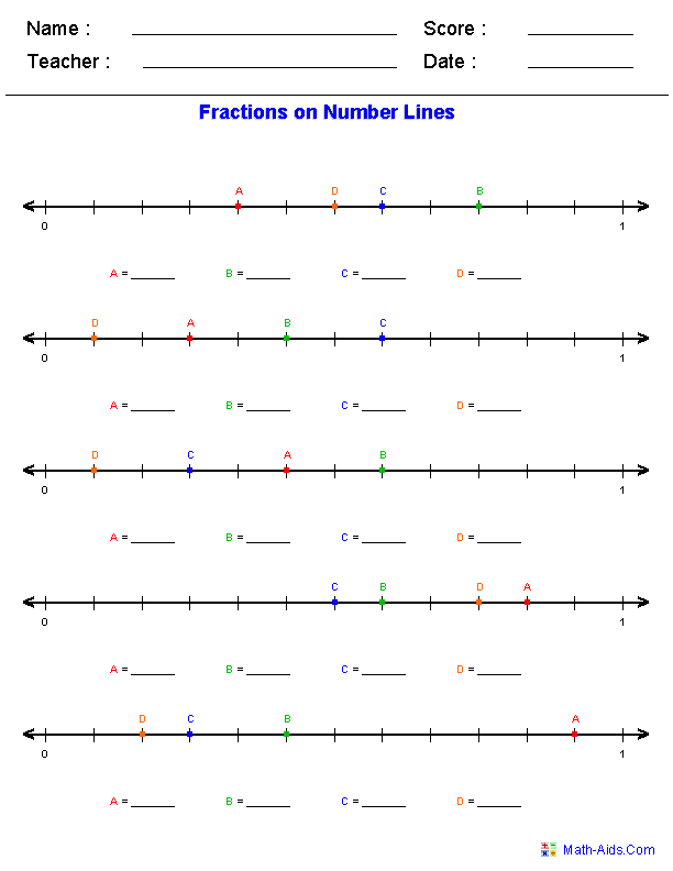Number Line Worksheets | Dynamic Number Line Worksheets