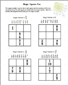 fractions worksheet printable
