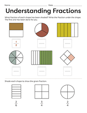Understanding Fractions | Worksheet 