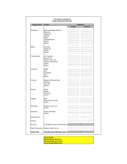 39 Home Budget Worksheet page 2 - Free to Edit, Download &  Print ...