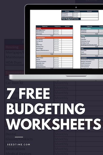 freddie mac monthly budget worksheet