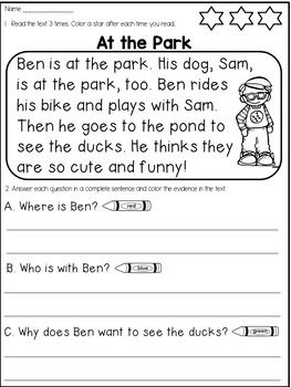 Free Reading Comprehension Passages and Questions