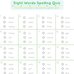 free 1st grade spelling