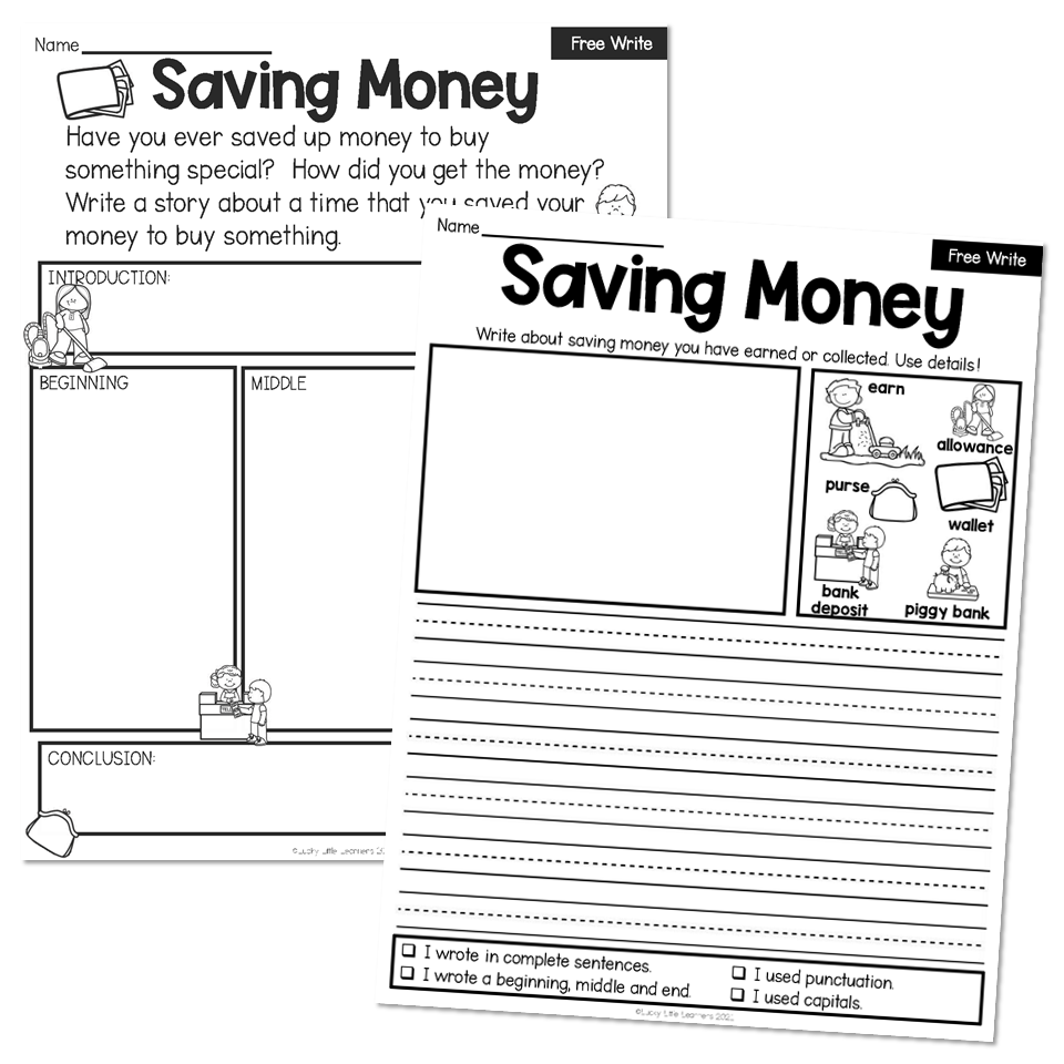 free 1st grade writing worksheet