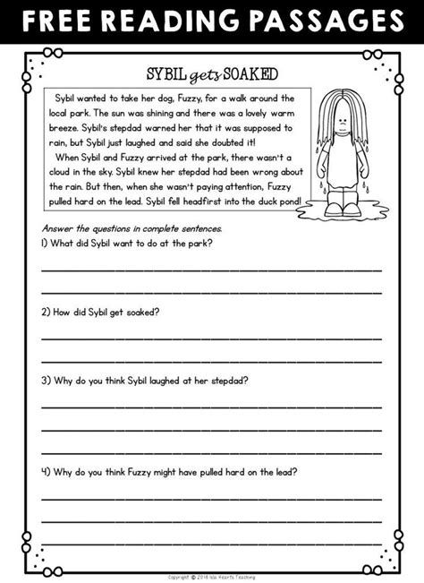 17+ Reading Comprehension Worksheets For 2Nd Grade Images | 2nd ...