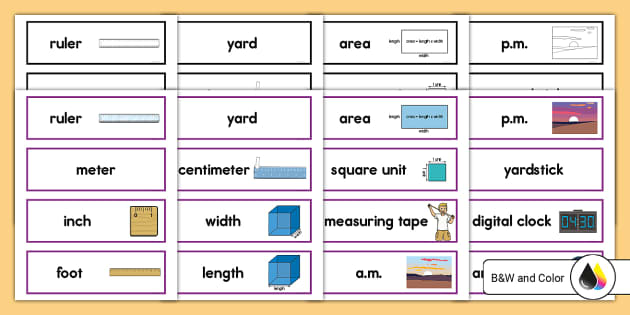 free 2nd grade math vocabulary