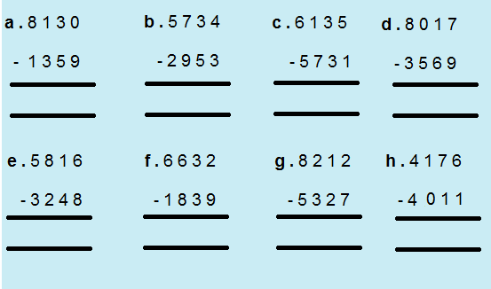 4th grade math worksheets