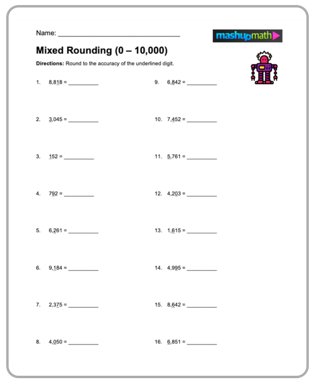 Free 4th Grade Math Worksheets—Printable — Mashup Math