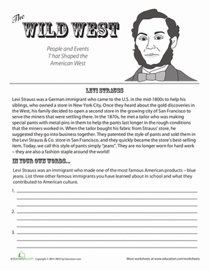 free 4th grade social studies worksheet