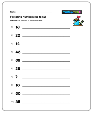 Free 4th Grade Math Worksheets—Printable — Mashup Math