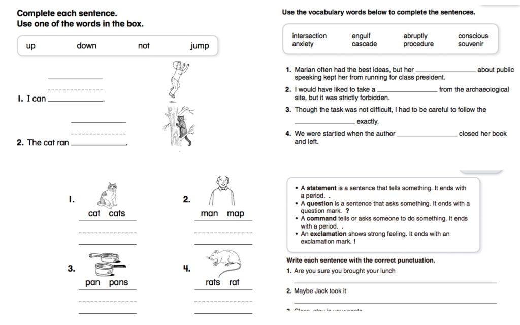 free 5th grade grammar worksheet