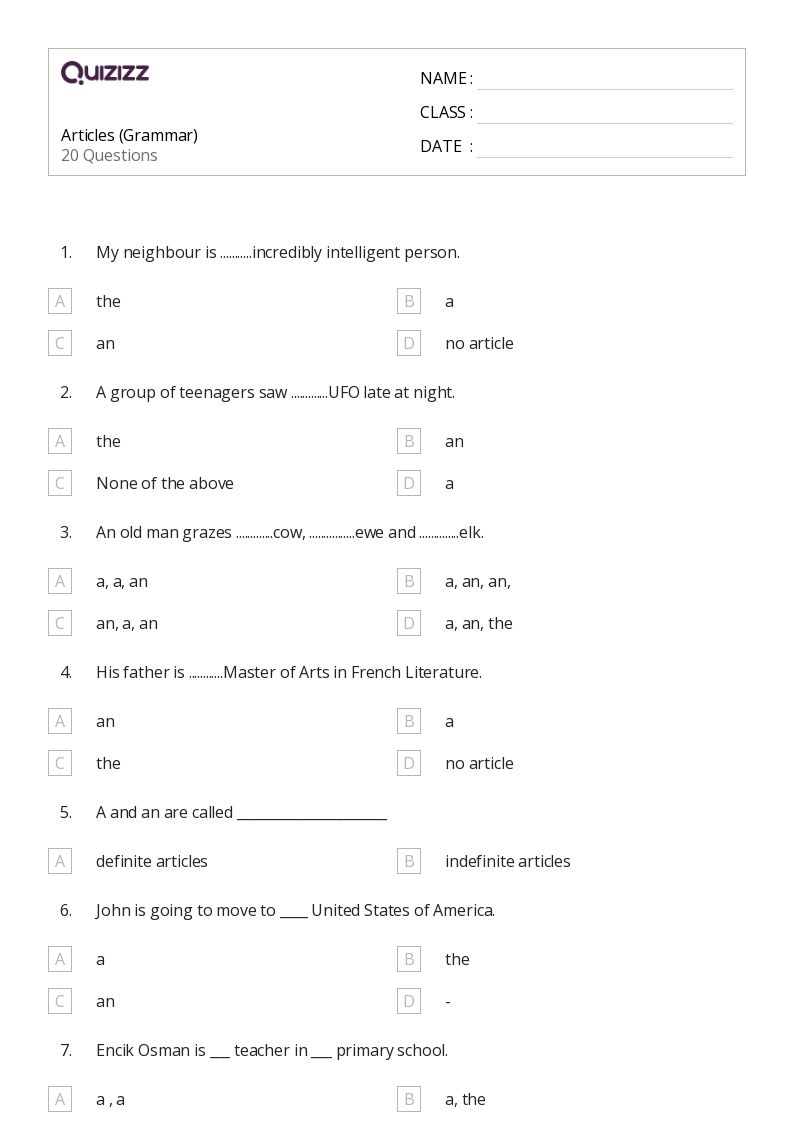 Free free 5th grade grammar worksheet, Download Free free 5th grade