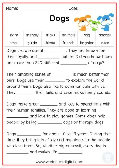 free 6th grade english worksheet