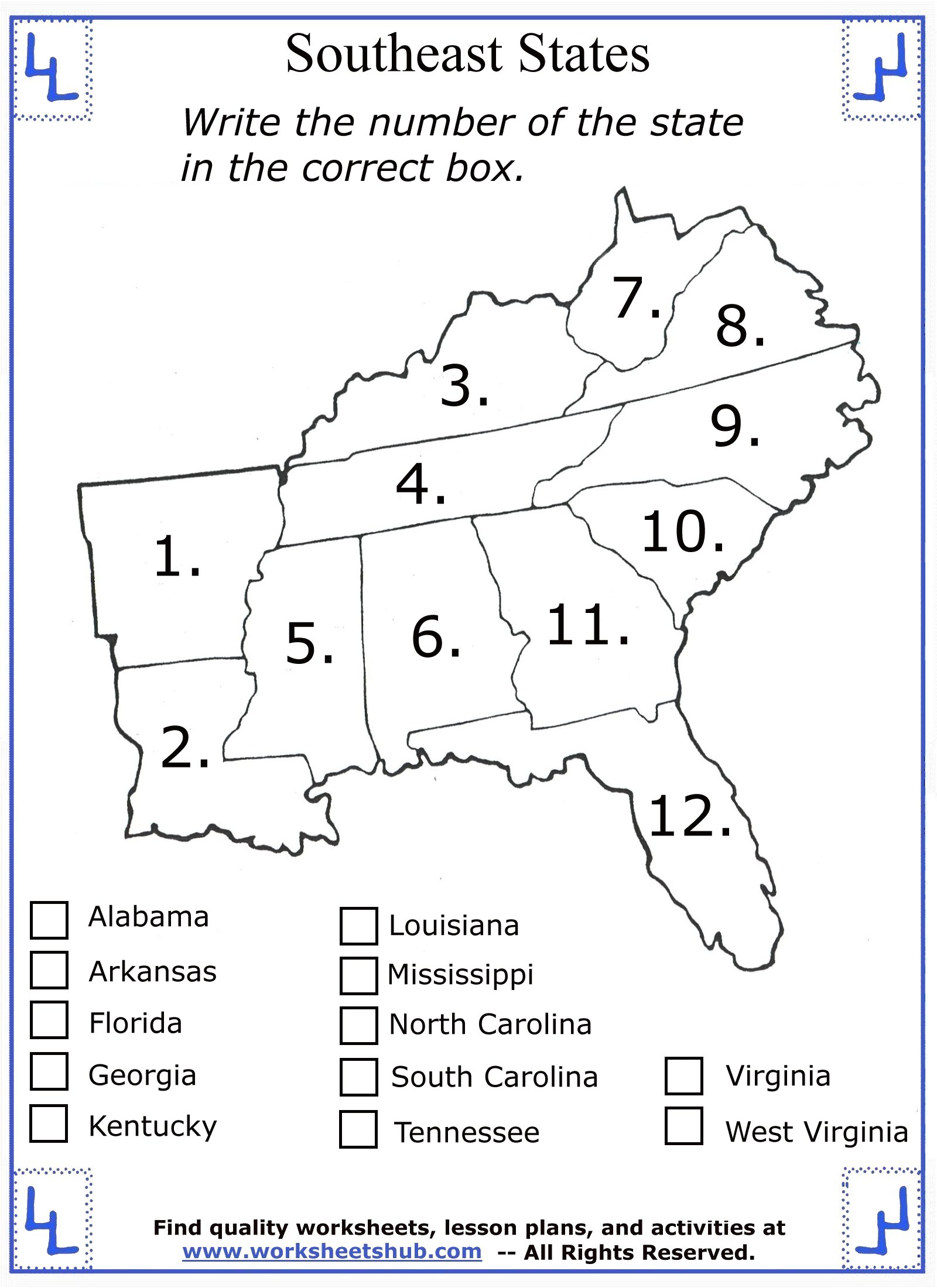 free 6th grade social studies worksheet