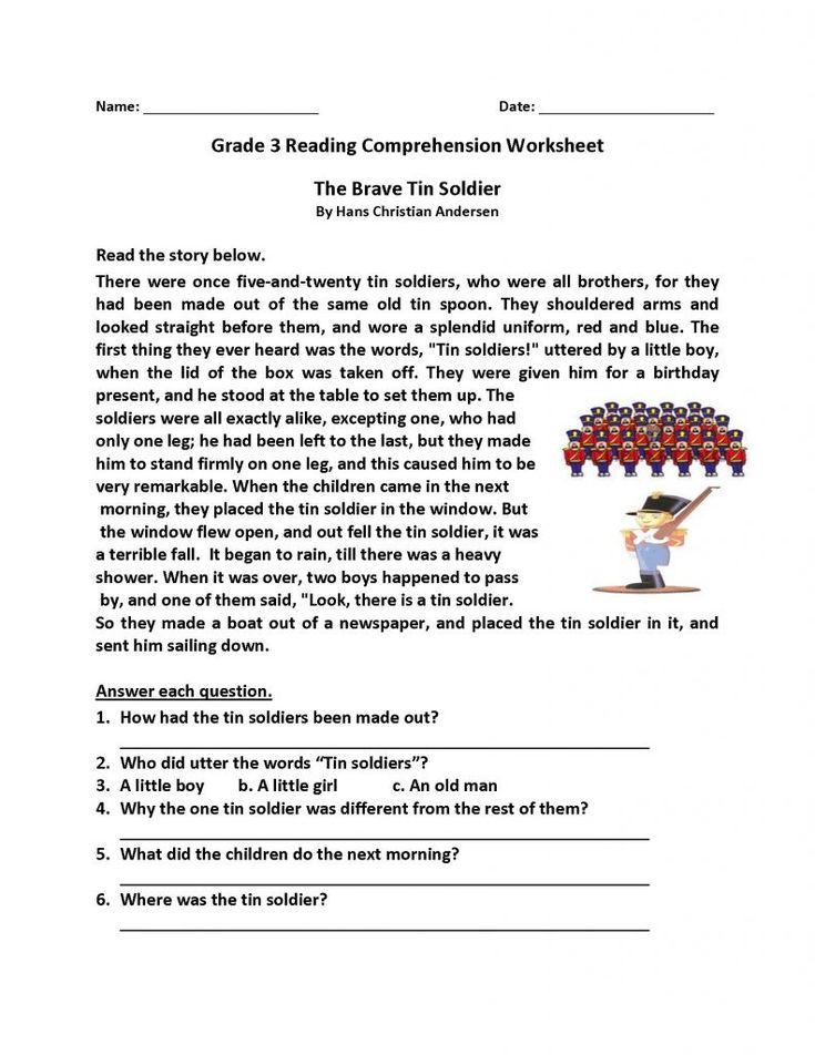 free 8th grade reading comprehension worksheet